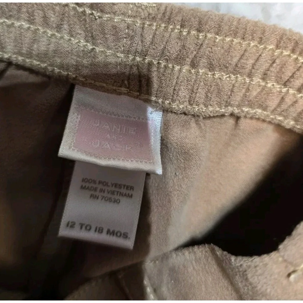 Janie And Jack Riding Club Girls 12-18‎ Months Khaki Jodhpurs Pants